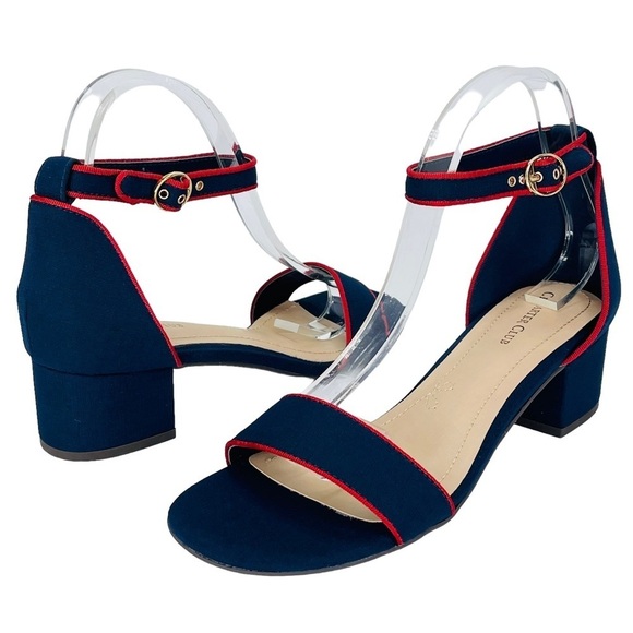Charter Club Ruue Navy Canvas Womens Heels Size Left 9.5M Right 8.5M - Picture 8 of 10